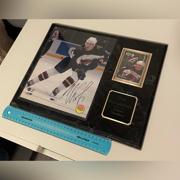 Ilya Kovalchuk Wooden Plaque with Autographed Photo, Atlanta Thrashers NHL - Picture 6 of 16